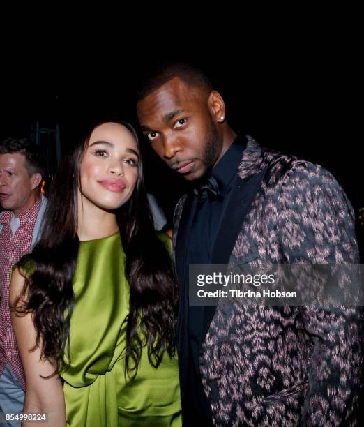 Cleopatra Coleman and Jay Pharoah attend the premiere of Showtime's 'White Famous' after party on September 27, 2017 in West Hollywood, California.