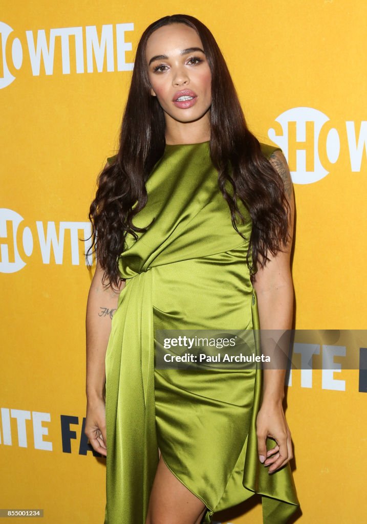 Actress Cleopatra Coleman attends the premiere of Showtime's "White