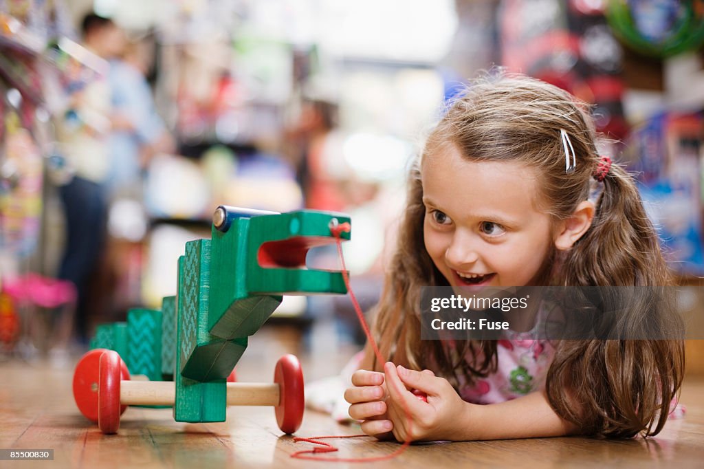 Girl in Toy Store