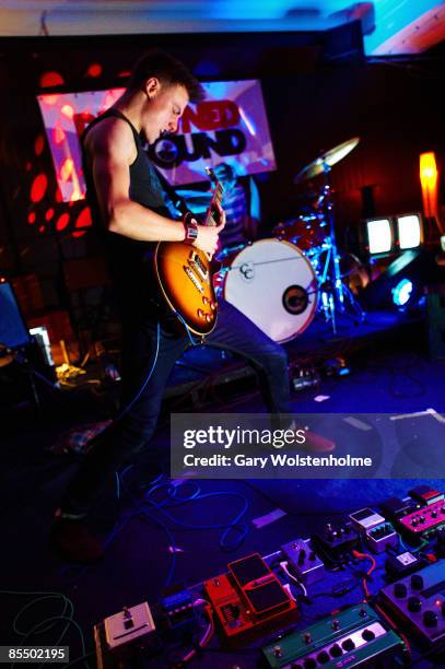 Timothy Hancock of Brontide performs on stage at The Harley on February 11, 2009 in Sheffield, England.