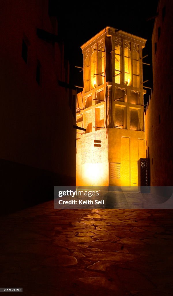 Wind tower in Dubai, UAE.