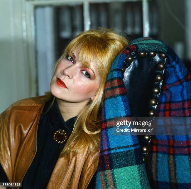 Singer and actress Toyah Willcox, October 1986.