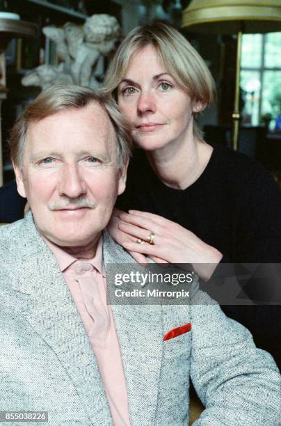 Actor Leslie Phillips and his wife Angela Scoular, 18th September 1989.