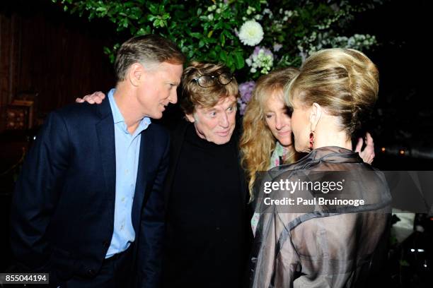 James Redford, Robert Redford, Shauna Redford and Jane Fonda attend Netflix hosts the after party for the New York Premiere of "Our Souls at Night"...