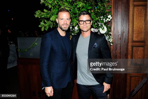 Simon Spurr and Colin Egglesfield attend Netflix hosts the after party for the New York Premiere of "Our Souls at Night" at The Plaza Hotel on...