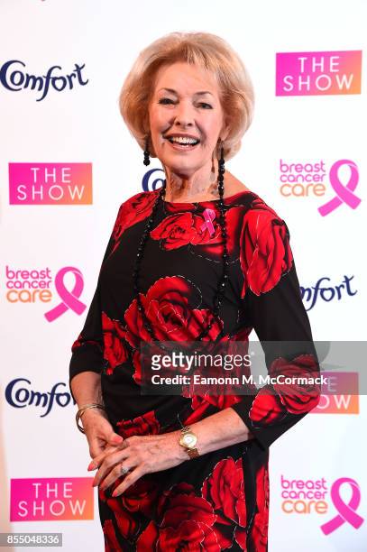 Diana Moran attends the Breast Cancer Care London Fashion Show in association with Comfort at Park Plaza Westminster Bridge Hotel on September 28,...