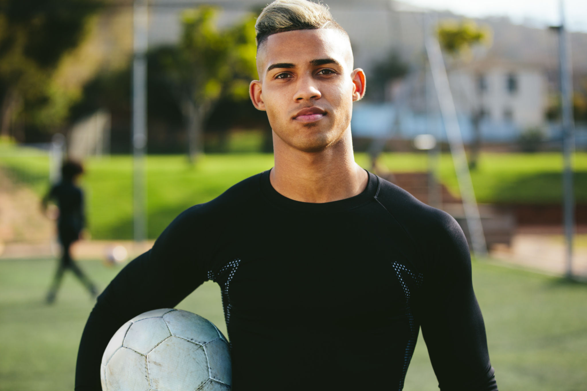 confident young athlete