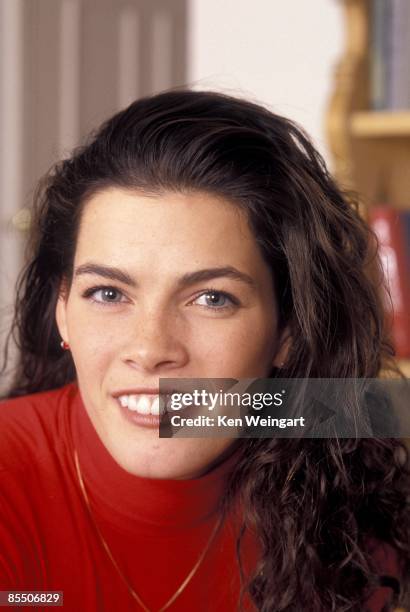 Ice skater Nancy Kerrigan poses for a portrait in 1994 in New York City, New York.