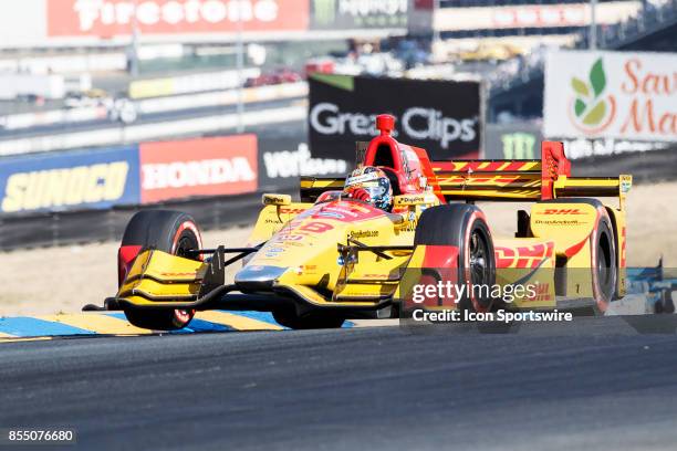 Ryan Hunter-Reay in the Honda powered, DHL IR12 during the Verizon Indycar Series, 85 lap GoPro Grand Prix of Sonoma held at Sonoma Raceway, Sonoma,...