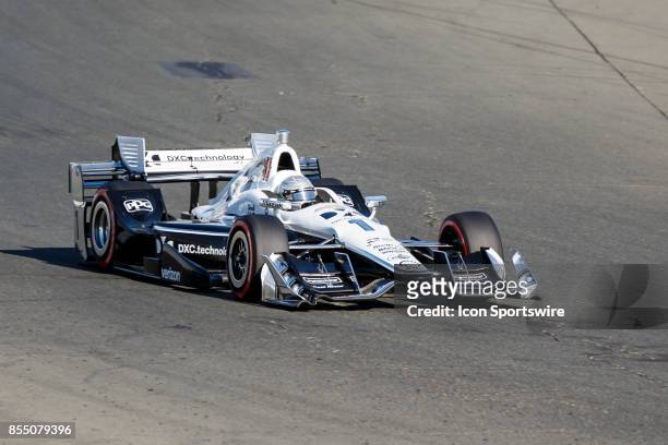 Simon Pagenaud in the Chevrolet powered, DXC Tech Team Penske IR12 won the Verizon Indycar Series, 85 lap GoPro Grand Prix of Sonoma held at Sonoma...