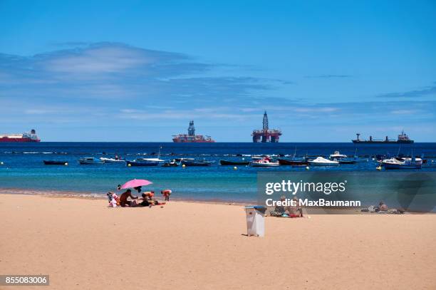 playa de las teresitas beach tenerife - playa de las teresitas stock pictures, royalty-free photos & images