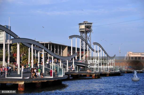 barcelona, katalonien: rambla del mar - rambla del mar stock-fotos und bilder