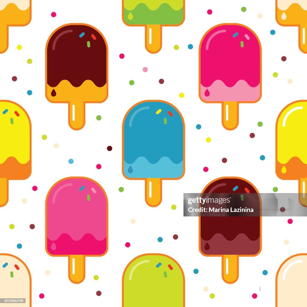 Seamless Vector Background With Decorative Popsicle Pattern With Ice Cream Cute Cartoon Popsicle Textile Rapport High-Res Vector Graphic - Getty Images Seamless Vector Background With Decorative Popsicle Pattern With Ice Cream Cute Cartoon Popsicle Textile Rapport High-Res Vector Graphic - Getty Images