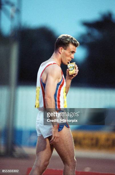 Middle-distance runner Tom McKean during the Dairy Crest Games at Crystal Palace, 28th July 1989.
