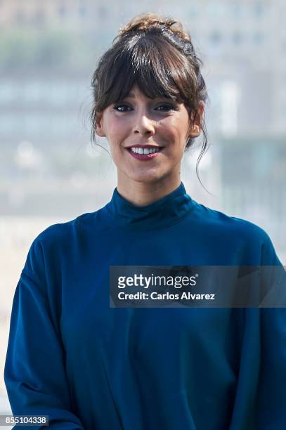Spanish actress Belen Cuesta attends 'La Llamada' photocall during the 65th San Sebastian International Film Festival on September 28, 2017 in San...