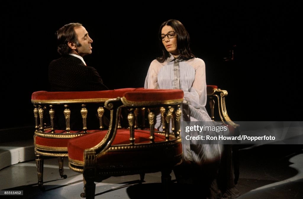Photo of Nana MOUSKOURI and Charles AZNAVOUR