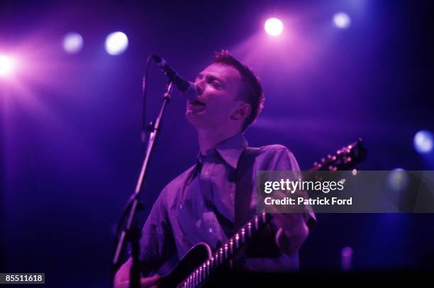 Photo of RADIOHEAD and Thom YORKE, Thom Yorke performing live onstage