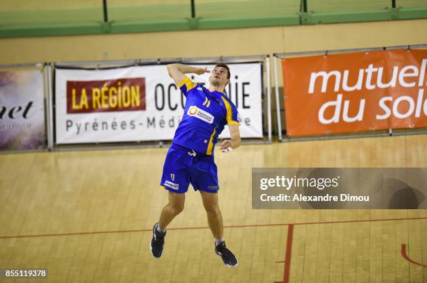 Danijel Koncilja of Nice during the Volley-ball friendly match on September 22, 2017 in Montpellier, France.