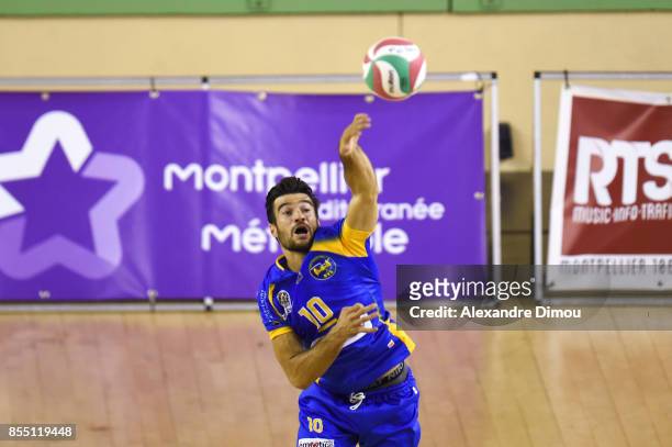 Yoann Jaumel of Nice during the Volley-ball friendly match on September 22, 2017 in Montpellier, France.