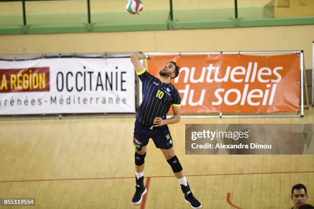 Andres Villena of Toulouse during the Volley-ball friendly match on September 22, 2017 in Montpellier, France.