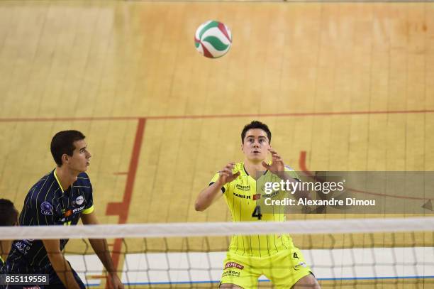 Jelle Ribbens of Toulouse during the Volley-ball friendly match on September 22, 2017 in Montpellier, France.