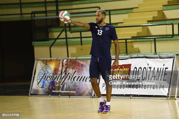 Daryl Bultor of Montpellier during the Volley-ball friendly match on September 22, 2017 in Montpellier, France.