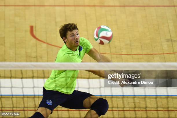 Ludovic Duee of Montpellier during the Volley-ball friendly match on September 22, 2017 in Montpellier, France.