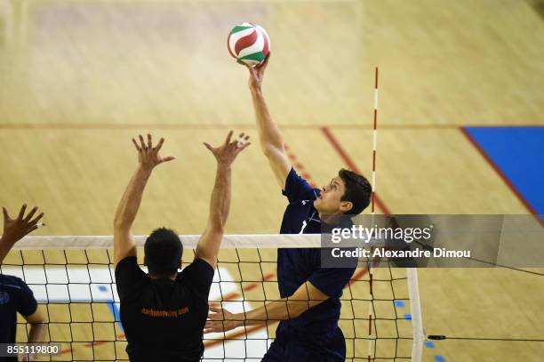 Andrii Diachkov of Montpellier during the Volley-ball friendly match on September 22, 2017 in Montpellier, France.