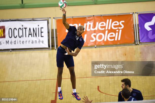 Daryl Bultor of Montpellier during the Volley-ball friendly match on September 22, 2017 in Montpellier, France.