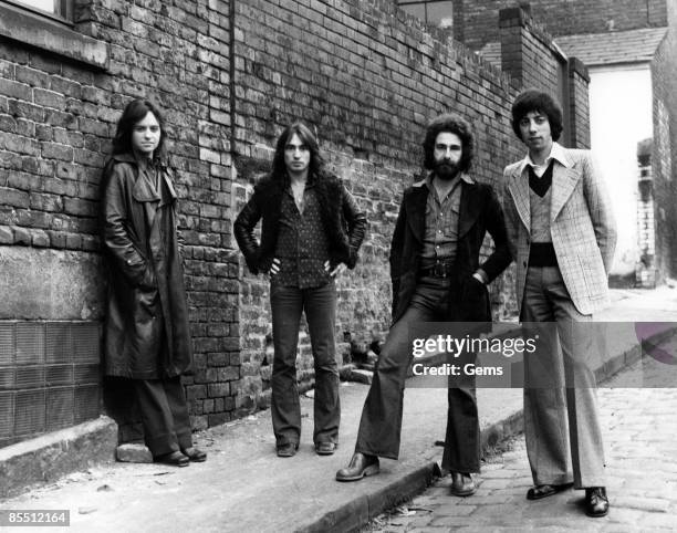 Photo of Eric STEWART and 10CC and Lol CREME and Kevin GODLEY; L-R: Eric Stewart, Lol Creme, Kevin Godley, Graham Gouldman