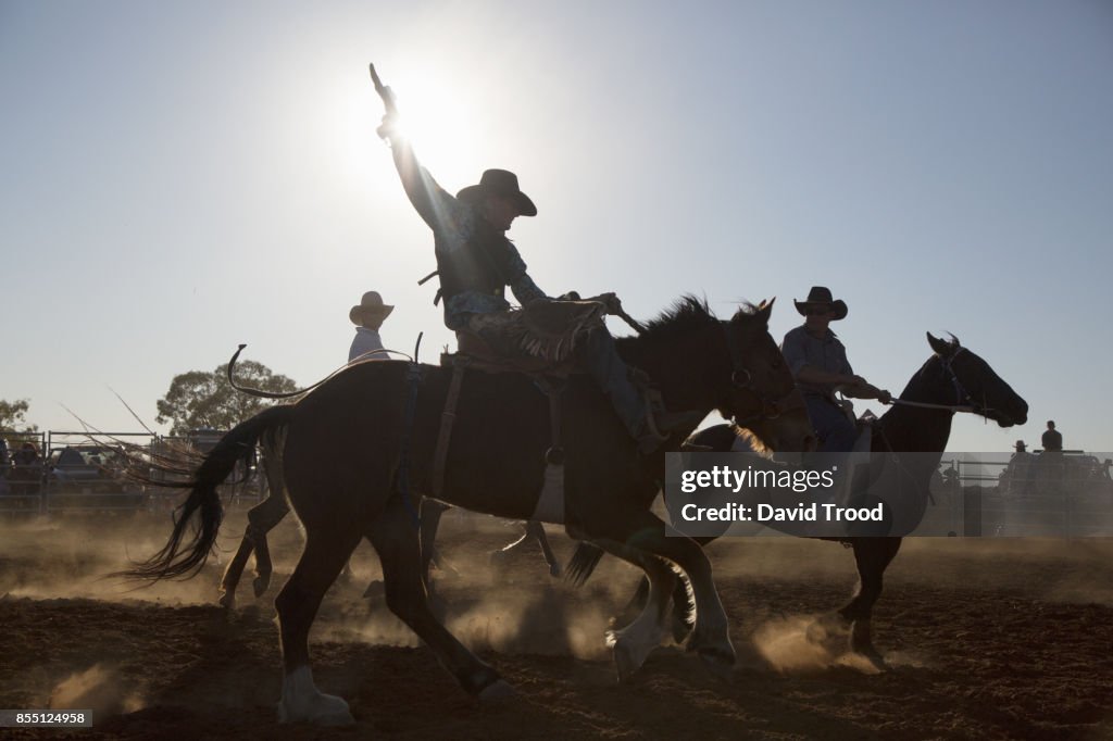 A rodeo in central Queensland, Australia.