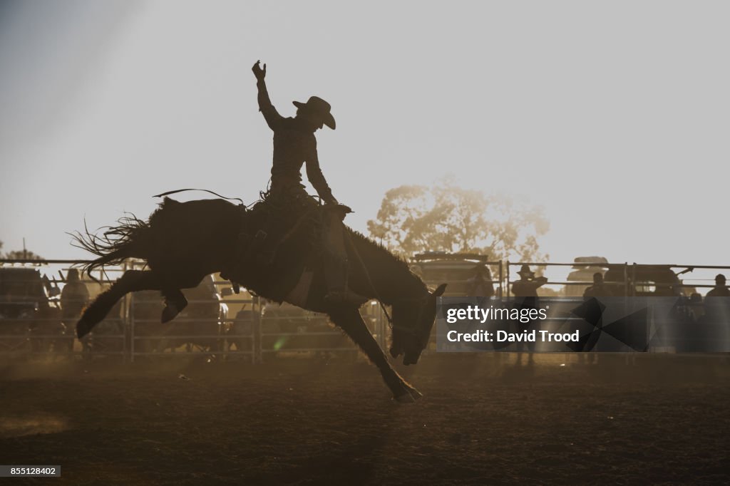 A rodeo in central Queensland, Australia.