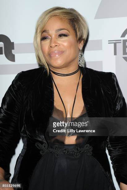 Recording artist Tionne Watkins aka T-Boz arrives at T-Boz Unplugged at Avalon on September 27, 2017 in Hollywood, California.