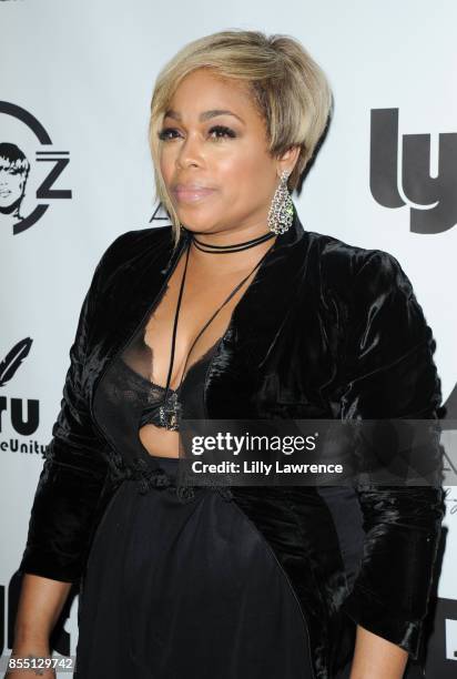 Recording artist Tionne Watkins aka T-Boz arrives at T-Boz Unplugged at Avalon on September 27, 2017 in Hollywood, California.