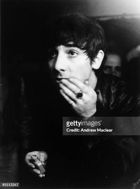 3rd NOVEMBER: Keith Moon, drummer with The Who puts on make up in mirror backstage at the Granada Cinema in Kingston-upon-Thames, London on 3rd...