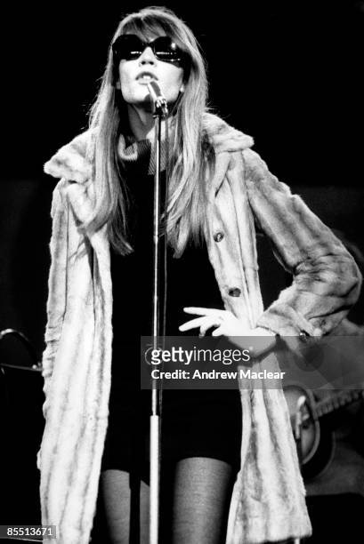 Photo of Francoise HARDY; live at the Hippodrome Theatre