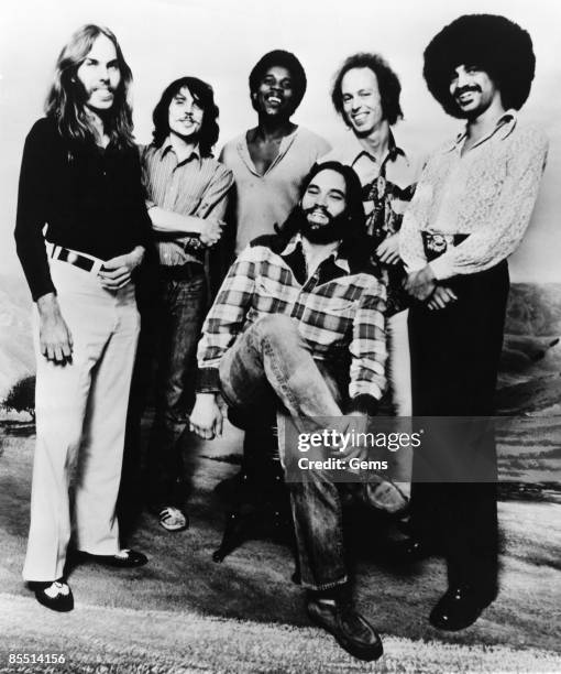 Photo of Kenny GRADNEY and LITTLE FEAT and Lowell GEORGE and Paul BARRERE and Richie HAYWARD and Sam CLAYTON and Bill PAYNE; L-R: Bill Payne, Richie...