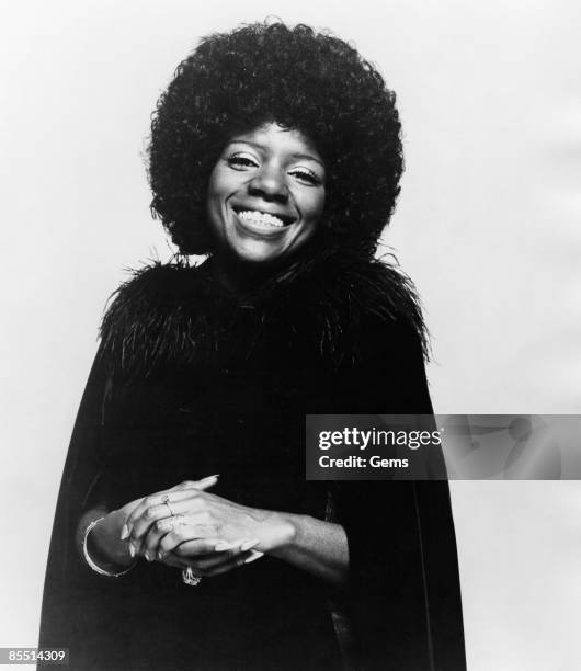 Studio portrait of Gloria Gaynor circa 1975.