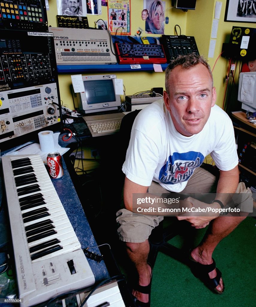 Fatboy Slim Rapper English DJ, producer and musician Fatboy Slim posed in his studio at ...