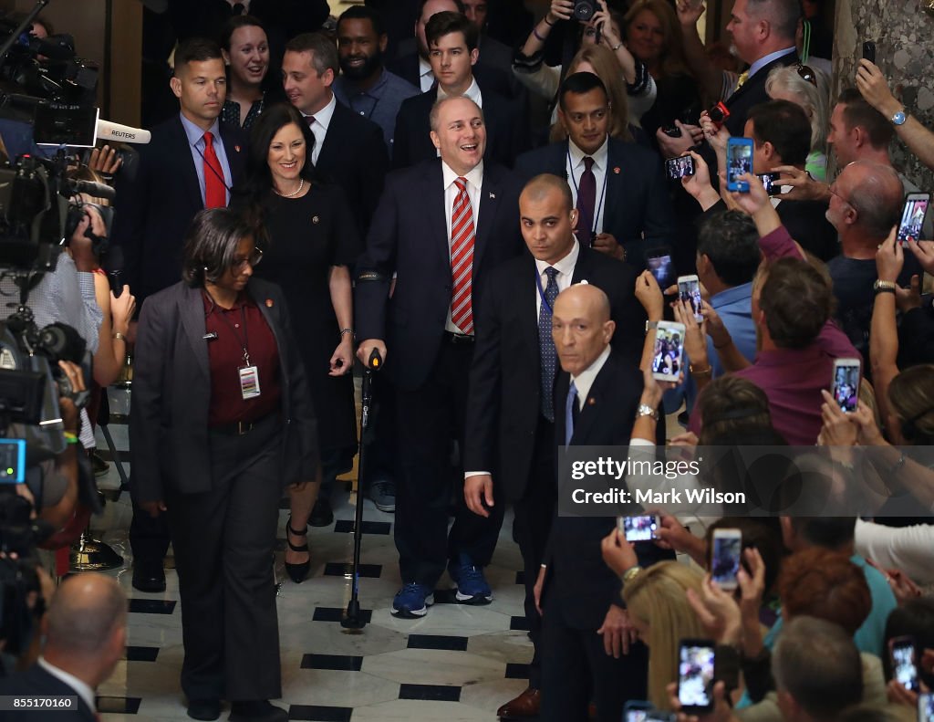 Rep. Steve Scalise (R-LA) Back On Capitol Hill For First Time Since Baseball Field Shooting