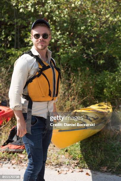 Derek Hough partners with The National Park Foundation to explore Indiana Dunes National Lakeshore on September 26, 2017 in Porter, Indiana.