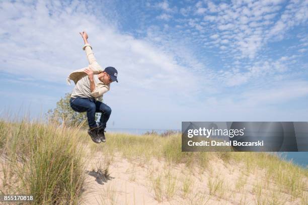 Derek Hough partners with The National Park Foundation to explore Indiana Dunes National Lakeshore on September 26, 2017 in Porter, Indiana.