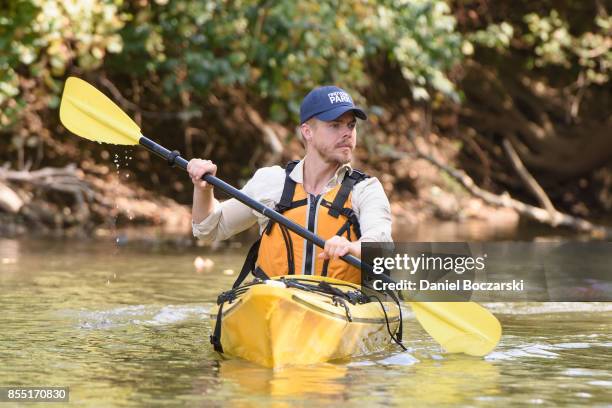 Derek Hough partners with The National Park Foundation to explore Indiana Dunes National Lakeshore on September 26, 2017 in Porter, Indiana.