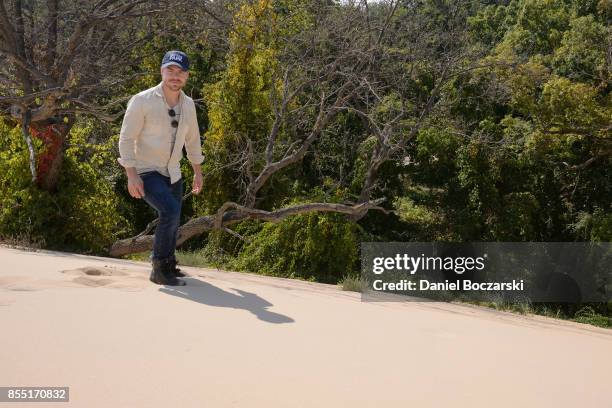 Derek Hough partners with The National Park Foundation to explore Indiana Dunes National Lakeshore on September 26, 2017 in Porter, Indiana.