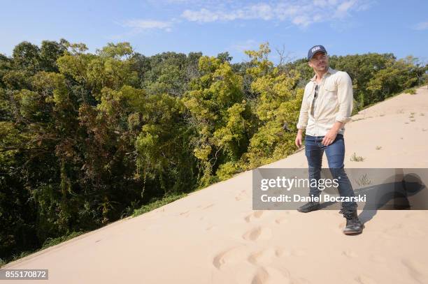 Derek Hough partners with The National Park Foundation to explore Indiana Dunes National Lakeshore on September 26, 2017 in Porter, Indiana.