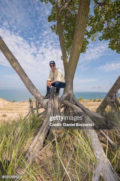 Derek Hough partners with The National Park Foundation to explore Indiana Dunes National Lakeshore on September 26, 2017 in Porter, Indiana.