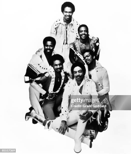 Photo of RAYDIO and Ray PARKER Jr; Posed studio group portrait, Ray Parker jnr
