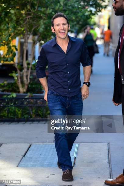 Actor Mark Feuerstein enters the "AOL Build" taping at the AOL Studios on September 28, 2017 in New York City.