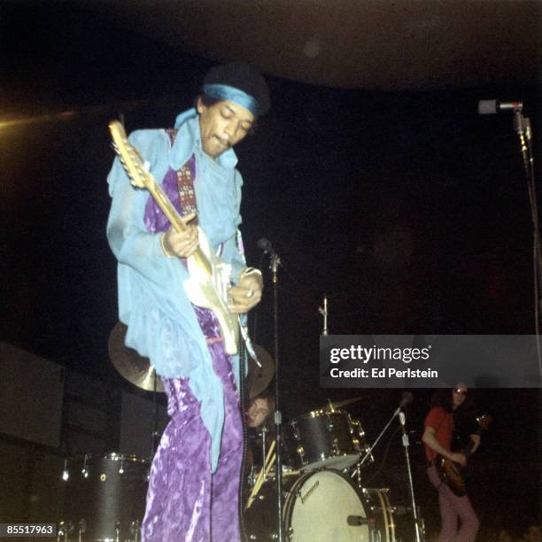 Photo of Jimi HENDRIX and Jimi HENDRIX EXPERIENCE and Mitch MITCHELL and Noel REDDING, L-R: Jimi Hendrix, Mitch Micthell, Noel Redding - The Jimi...