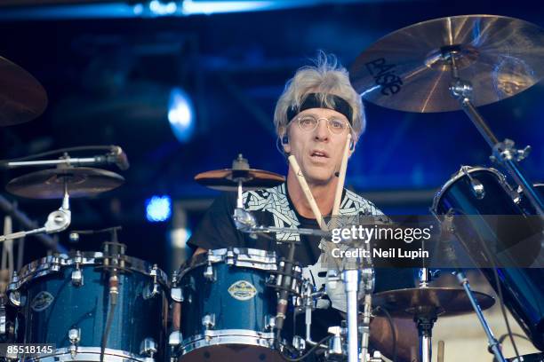 Photo of POLICE and Stewart COPELAND, Stewart Copeland performing live onstage